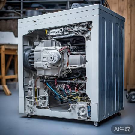 拆洗衣机外壳找电机控制板