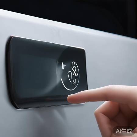 保险柜侧顶按手指图标