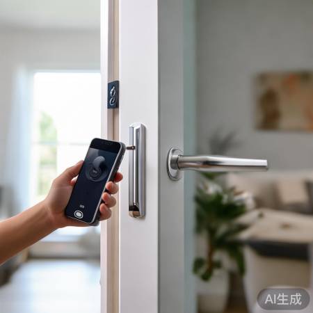 指纹锁升级版，手机一碰开锁