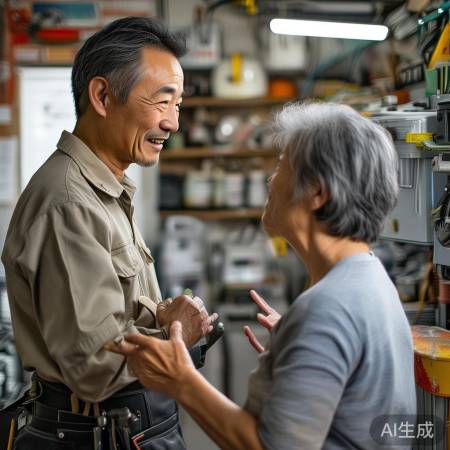 燃气灶师傅服务亲切耐心